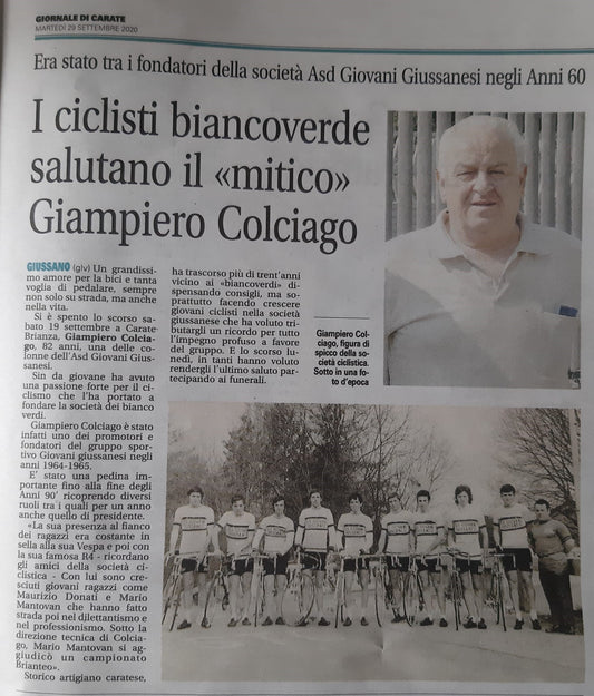 Un saluto all’amico Colciago