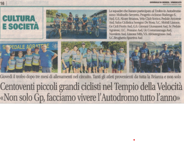 Centoventi piccoli grandi ciclisti nel tempio della velocità