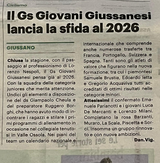 La Giussanesi lancia la sfida al 2026
