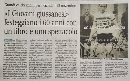 I Giovani Giussanesi festeggiano i 60 anni con un libro e uno spettacolo!